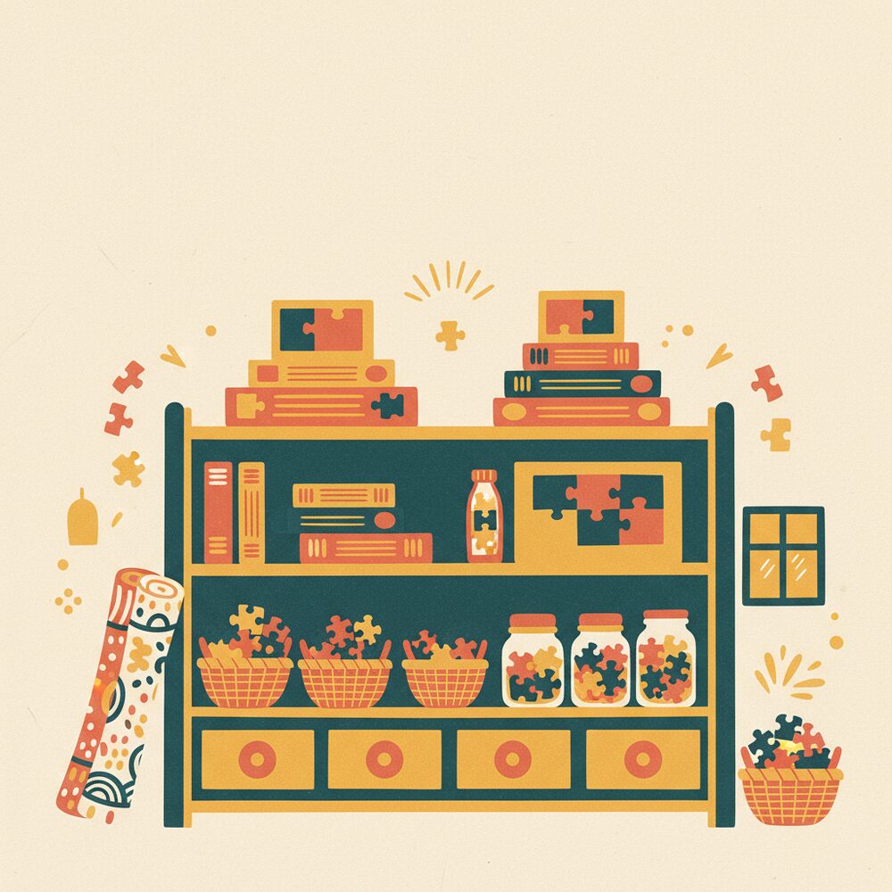 10 Creative Puzzle Storage Ideas (From Tidy Shelves to Hidden Systems)